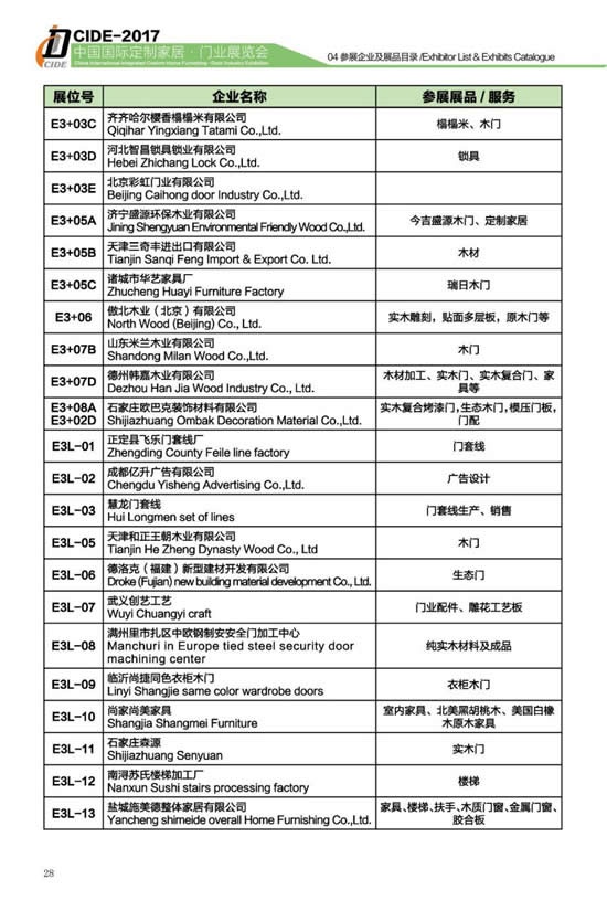 2017北京門展E3定制家居