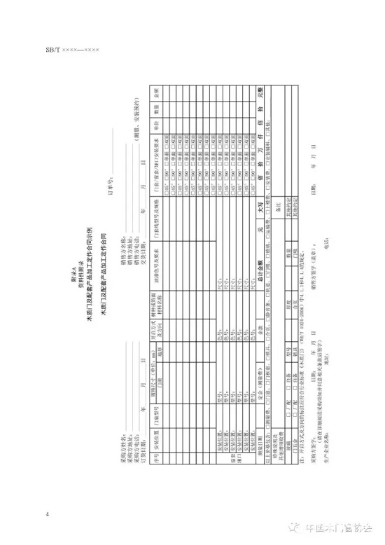 木質(zhì)門規(guī)范