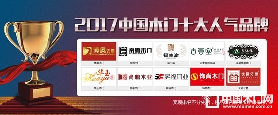 2017中國木門十大人氣品牌