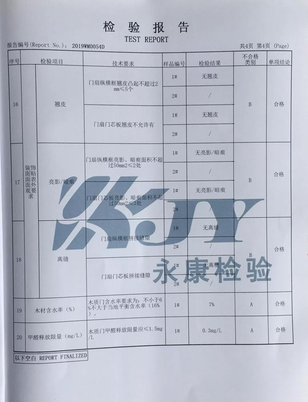 弘彬木門成功通過浙江省第二季度質量標準抽查！環(huán)保安全放心購！