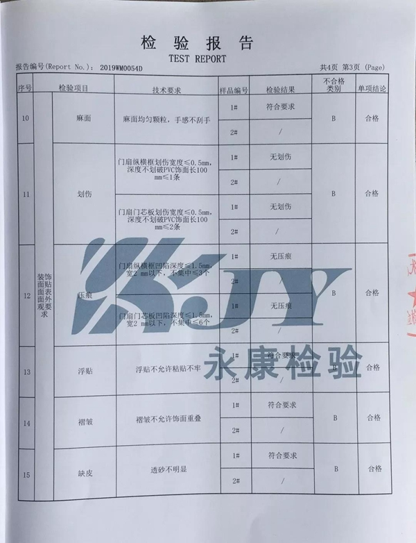 弘彬木門成功通過浙江省第二季度質量標準抽查！環(huán)保安全放心購！