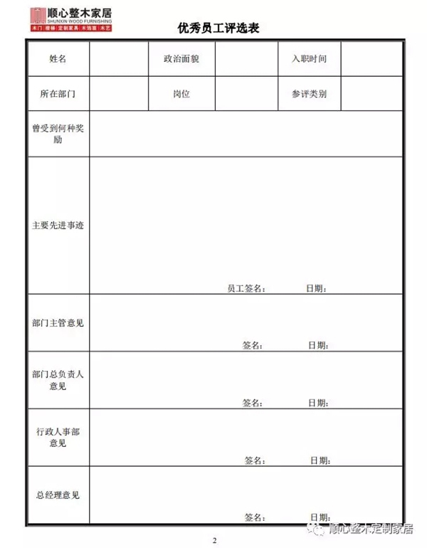 順心整木家居月度“優(yōu)秀團體”及“優(yōu)秀個人”評選表彰