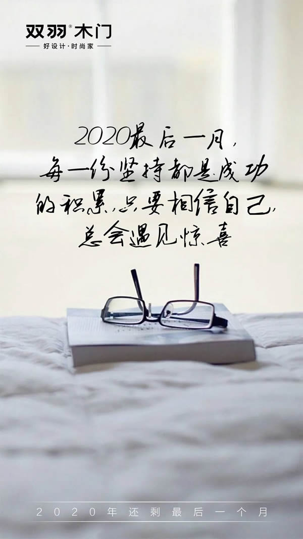 雙羽木門 | 2020年最后一月再拼一把