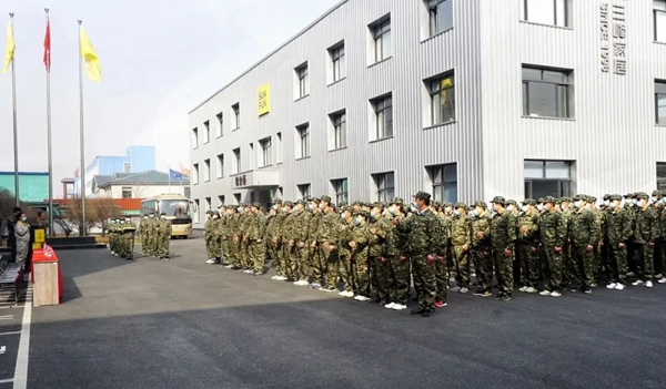 三峰家居舉行2021年度軍訓活動