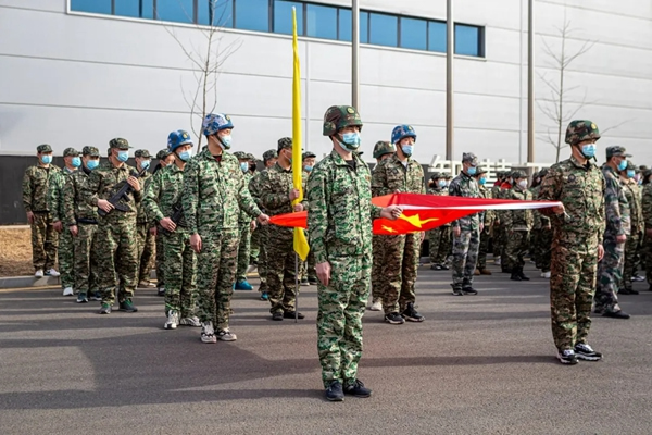 三峰家居舉行2021年度軍訓活動