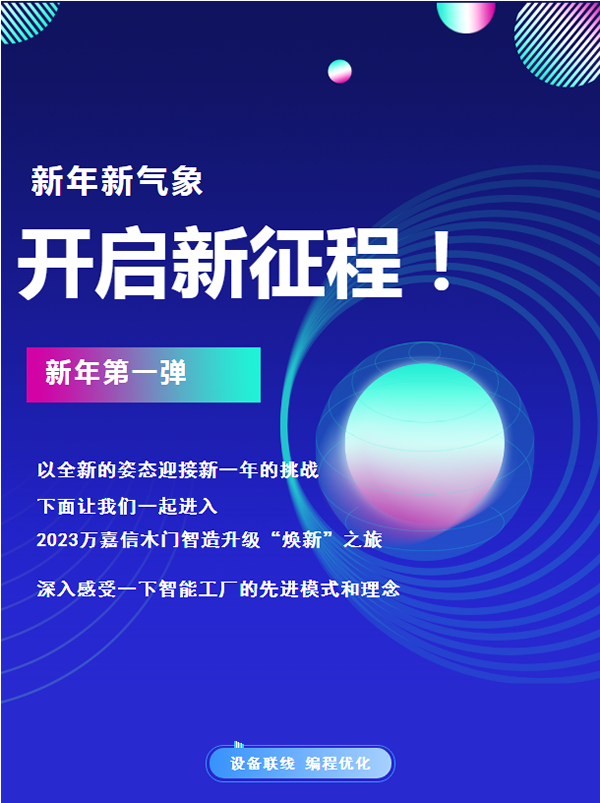 萬嘉信木門|新年第一彈，引領(lǐng)木門智造升級